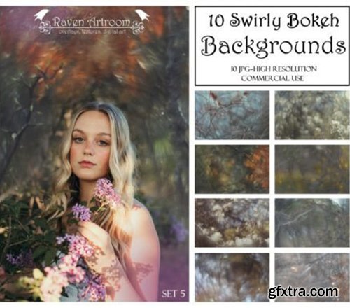 Swirly Bokeh Overlays, Bokeh Background