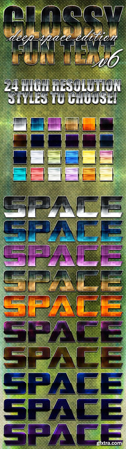 Glossy Fun Text Effects -  Deep Space Edition