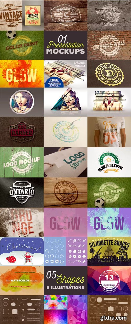 Dealjumbo - Mega Bundle Vol.1 [PSD/Ai/EPS/PNG/Fonts]