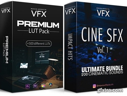 Movie Effects VFX CINE SFX Vol 1 Ultimate Bundle & Premium LUT Pack