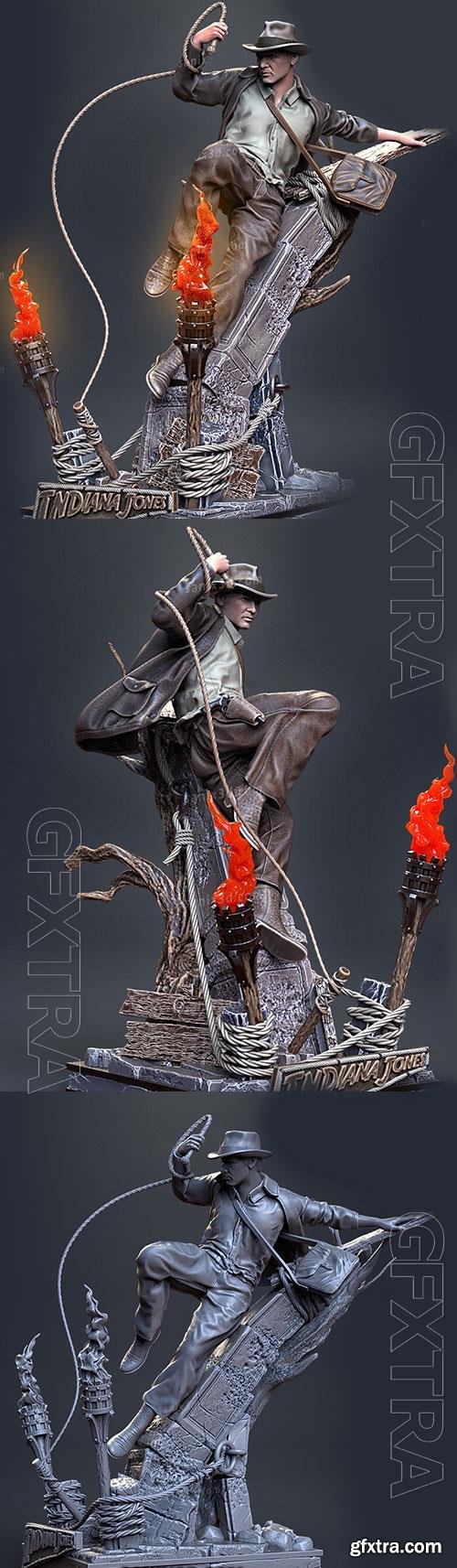 Indiana Jones - Harrison Ford 3D Print Model 
