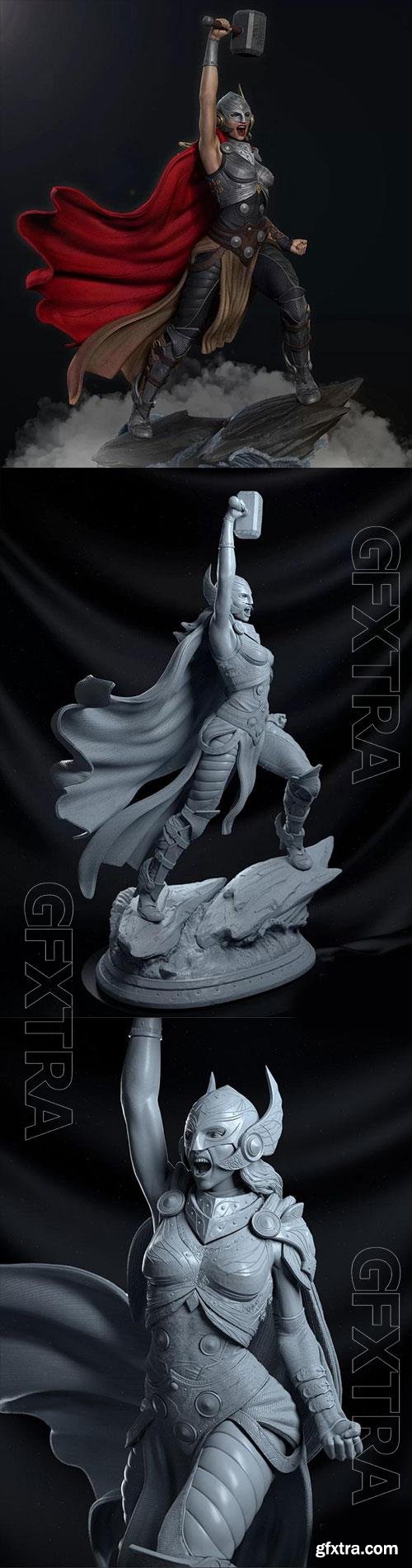 Lady Thor Jane Foster 3D Print Model 