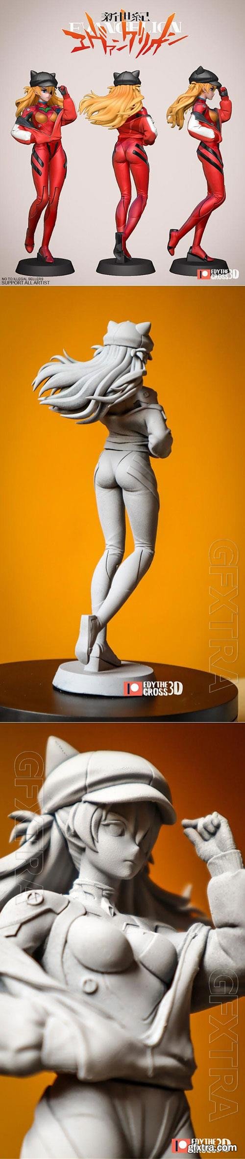 Asuka Langley - Evangelion 3D Print Model 