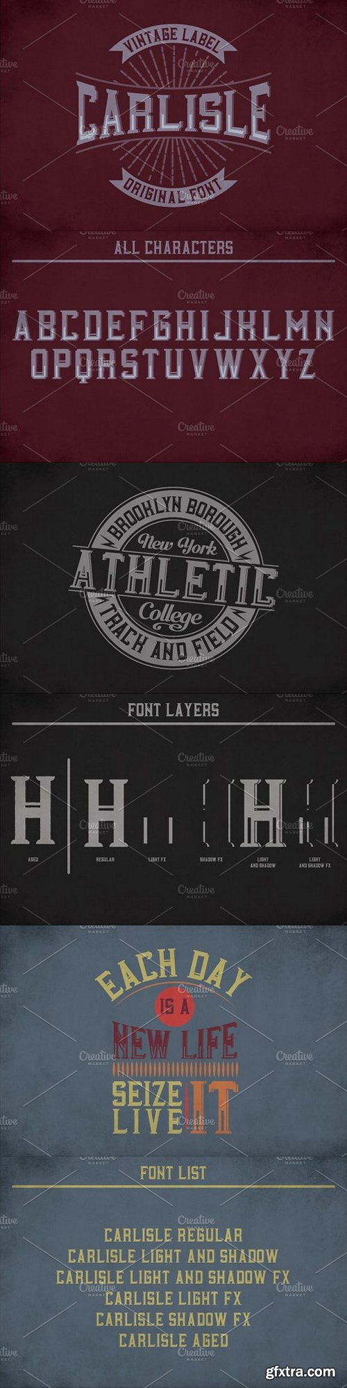 Carlisle Label Typeface