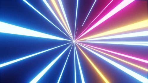 Videohive - Colorful Neon Light VJ Loop 4K - 38356913 - 38356913