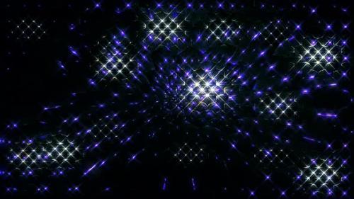 Videohive - abstract lines shape color blue flashing light dots, black background - 38308239 - 38308239