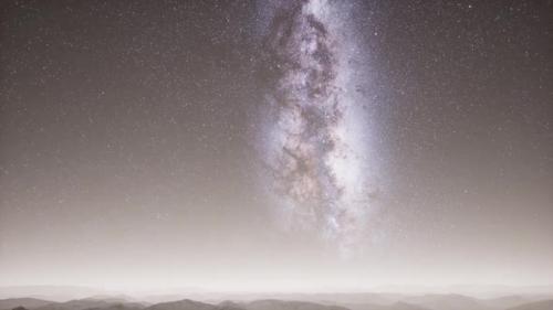 Videohive - Milky Way Above Snow Covered Terrain - 38313892 - 38313892