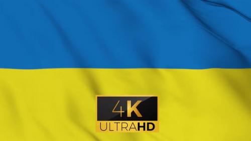 Videohive - Waving Ukraine Flag 4K - 38315144 - 38315144