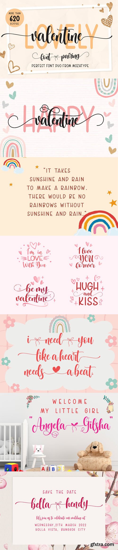 Lovely Valentina Font DUO