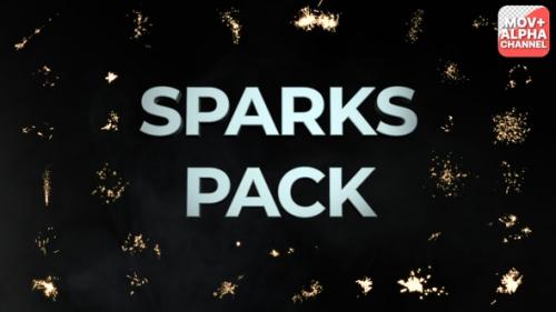 Videohive - Sparks Pack | Motion Graphics - 38317579 - 38317579