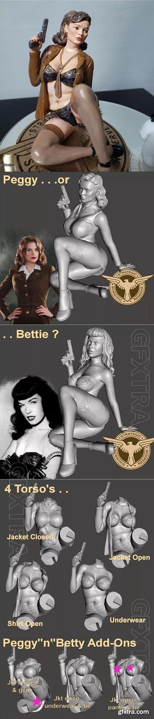 Peggy or Bettie 3D Print Model 