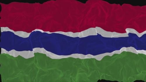 Videohive - flag Gambia turns into smoke. State weakening concept, alpha channel. - 38339961 - 38339961
