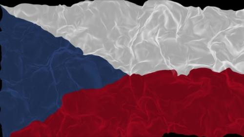 Videohive - flag Czech Republic turns into smoke. State weakening concept a crisis, alpha channel - 38339969 - 38339969
