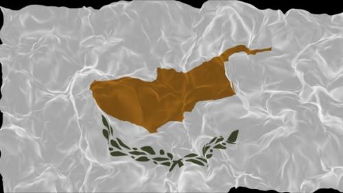 Videohive - flag Cyprus turns into smoke. State weakening concept a crisis, alpha channel - 38340019 - 38340019