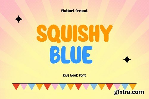 Squishy Blue - Kids Book Font