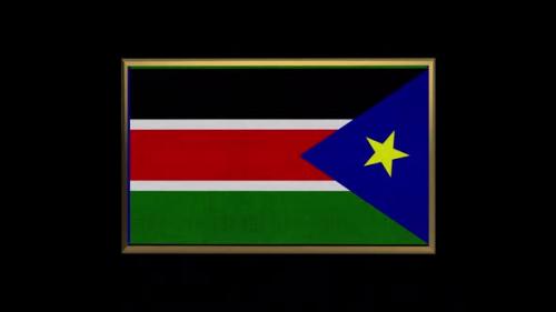 Videohive - South Sudan 3D Flag - 38428376 - 38428376
