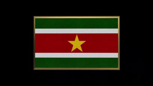 Videohive - Suriname 3D Flag - 38428430 - 38428430
