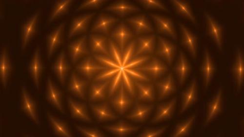Videohive - Brown Glowing Star Hypnotic Background - 38429049 - 38429049
