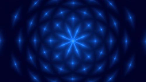 Videohive - Blue Color Glowing Star Hypnotic Background - 38429050 - 38429050