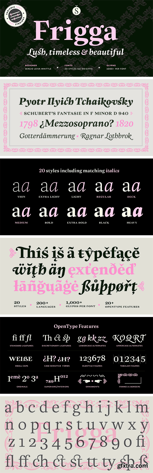 Frigga Font Family Frigga Font Family