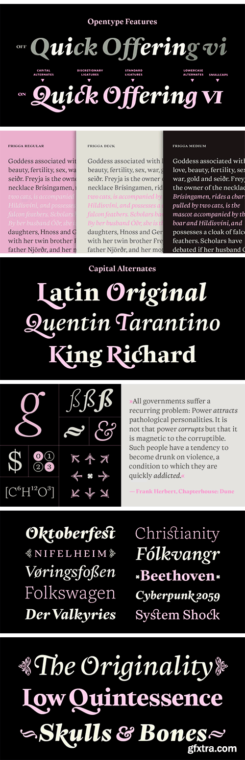 Frigga Font Family Frigga Font Family
