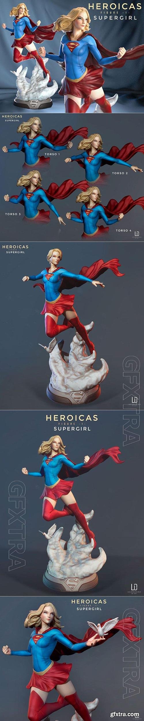 Supergirl 3D Print Model 