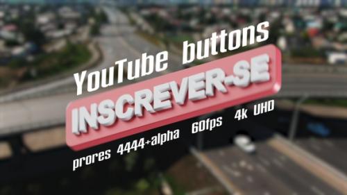 Videohive - Youtube LIKE SUBSCRIBE BELL button in Portuguese | UHD | 60fps - 38459236 - 38459236
