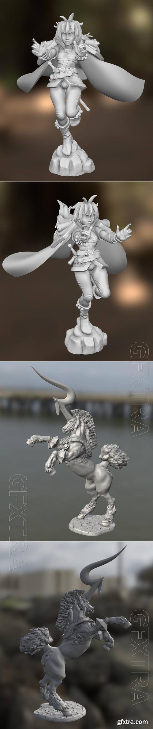 Lina Inverse Slayers D&D and Ixion Final Fantasy X D&D 3D Print Model 