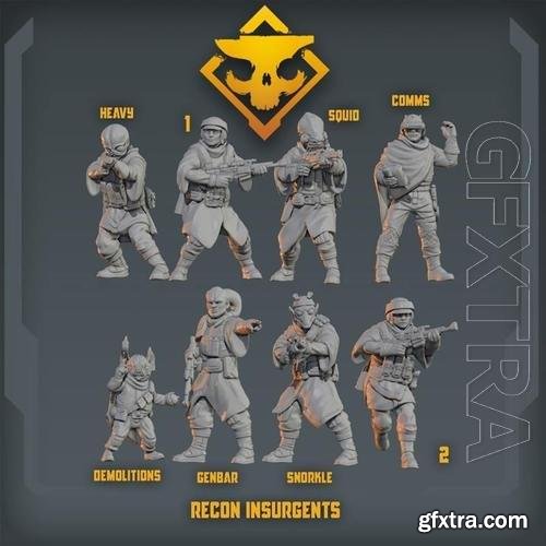 Insurgent Recon Squad 3D Print Model 