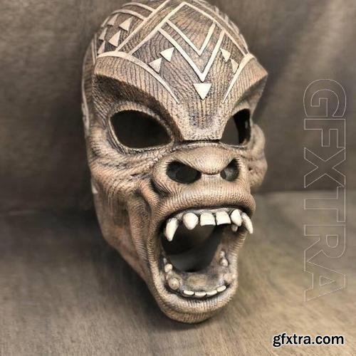 M'Baku Warrior falls mask 3D Print Model 