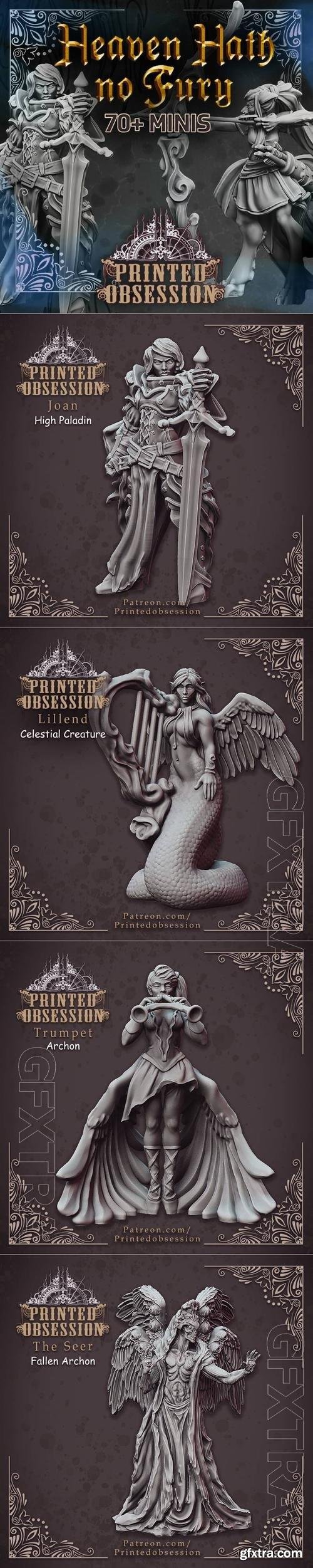 Printed Obsession - Heaven Hath no Fury - Mega Pack 3D Print Model 