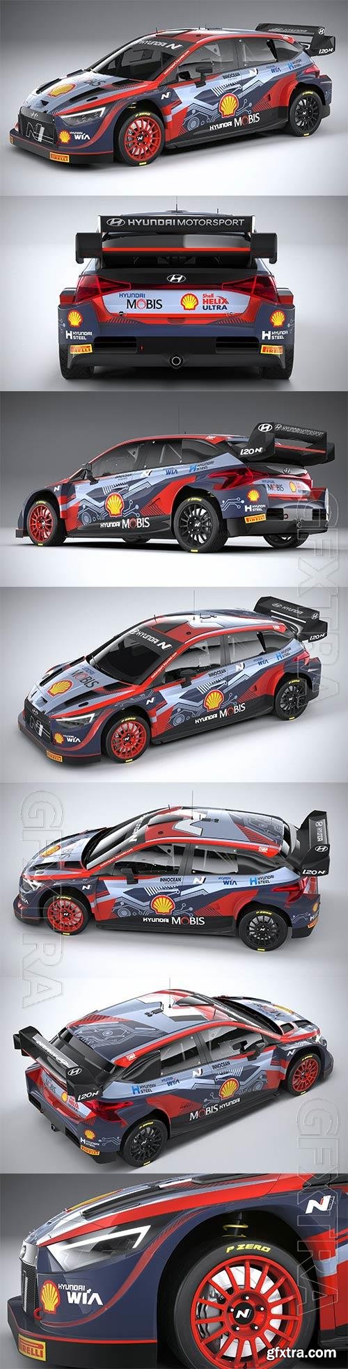 Hyundai i20 N WRC Rally1 2022 3D Model