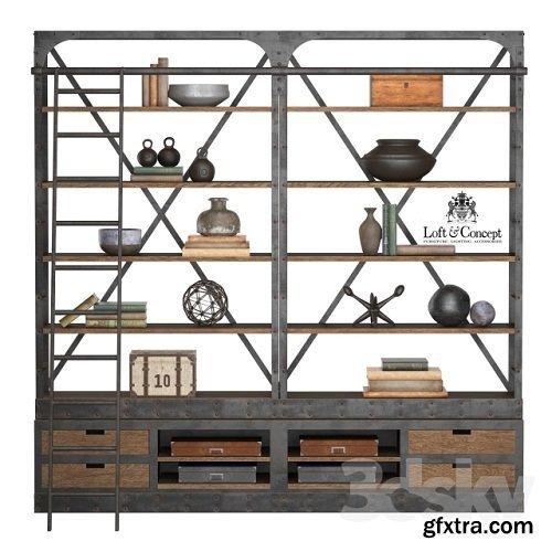 RACK INDUSTRIAL IRON 3d model