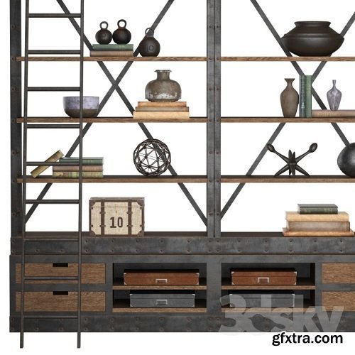 RACK INDUSTRIAL IRON 3d model