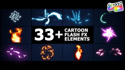 Videohive - Cartoon Flash FX Elements Pack | FCPX - 38305228 - 38305228