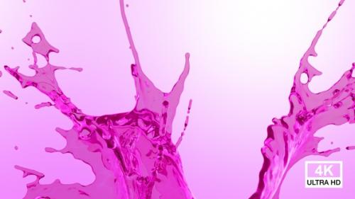Videohive - Pink Color Water Drops Splash V4 - 38454225 - 38454225