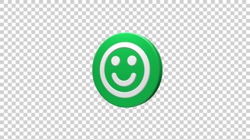 Videohive - Smile Icon Rotating - 38454231 - 38454231
