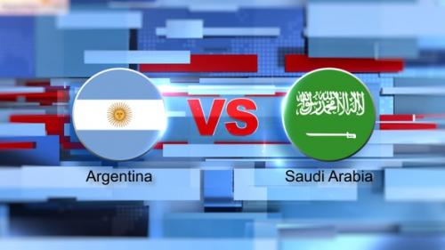 Videohive - Fifa 2022 Argentina Vs Saudi Arabia Transition - 38454232 - 38454232