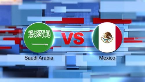 Videohive - Fifa 2022 Saudi Arabia Vs Mexico Transition - 38454243 - 38454243