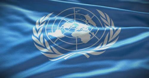 Videohive - United Nations flag waving animation - 38454323 - 38454323