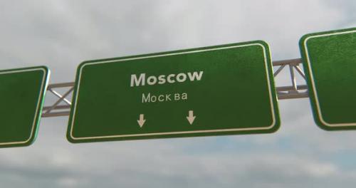 Videohive - Moscow Sign - 4K - 38454486 - 38454486