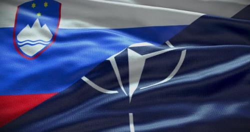Videohive - Slovenia and NATO waving flag animation - 38455200 - 38455200