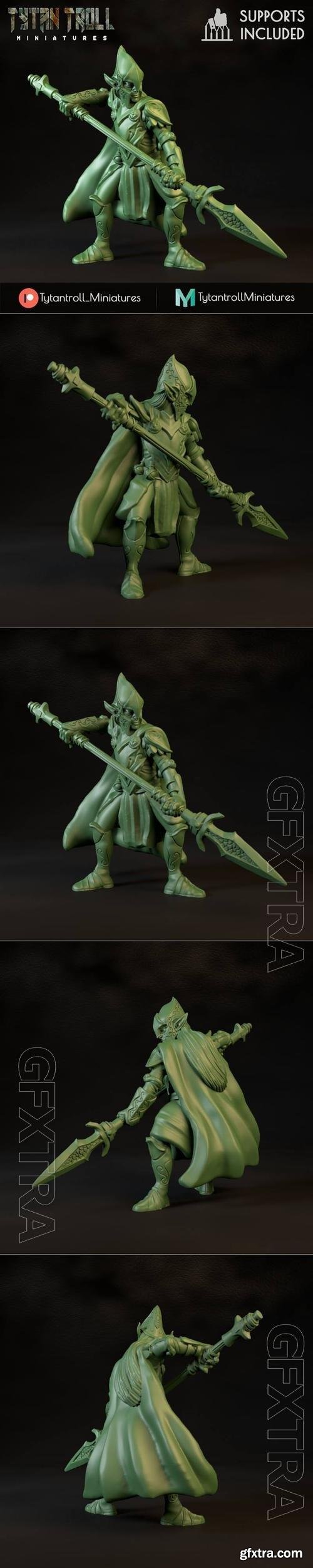 3D STL Elven Spearman