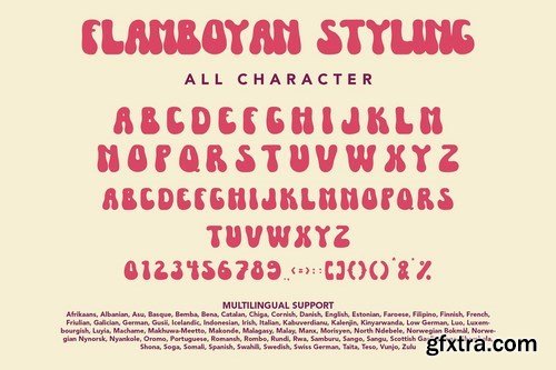 FlamboyanStyling - Groovy Retro Font