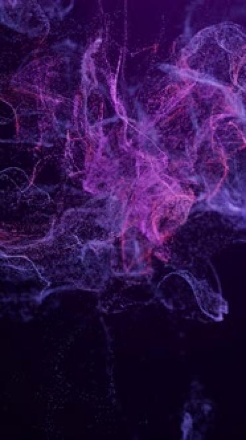 Videohive - Flowing particles with smoke shape - 38467572 - 38467572