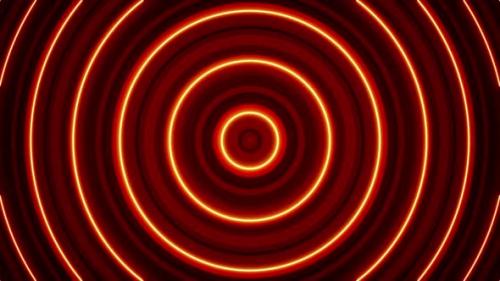 Videohive - Hypnosis Red Light Circle Waves Loop - 38468218 - 38468218
