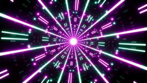 Videohive - Purple and Green Light Beam Disco Vj Loop - 38468291 - 38468291