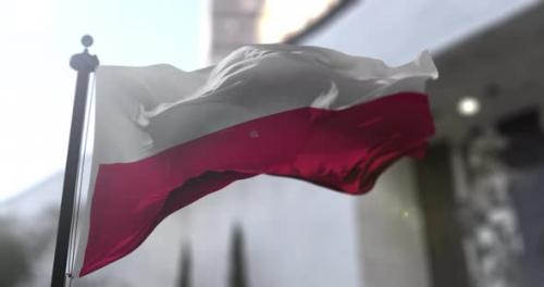 Videohive - Polish national flag. Poland country waving flag - 38485355 - 38485355
