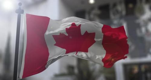 Videohive - Canadian national flag. Canada country waving flag - 38485777 - 38485777