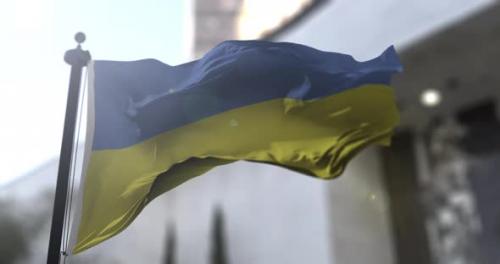 Videohive - Ukrainian flag. Ukraine country national waving flag - 38485961 - 38485961